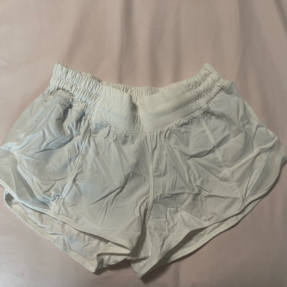 LuluLemon white low rise size 4